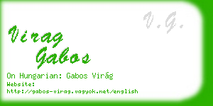 virag gabos business card